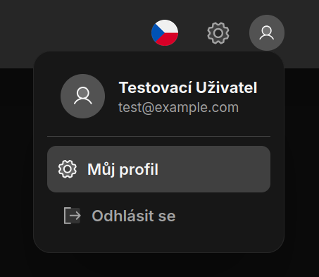 Úspěšná registrace